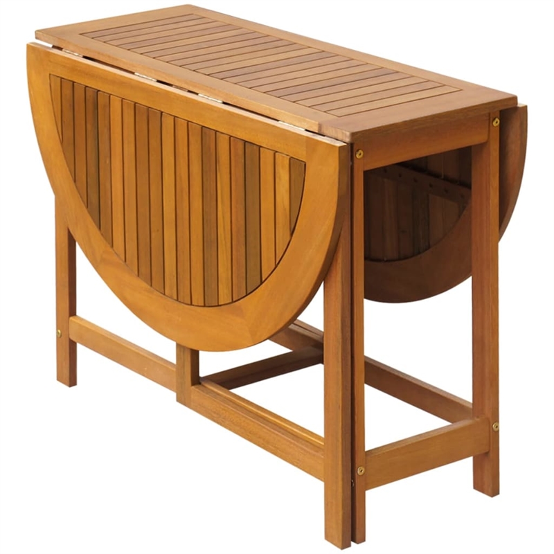 vidaXL Acacia Wood with Oil Finish Outdoor Dining Set in Natural/Brown
