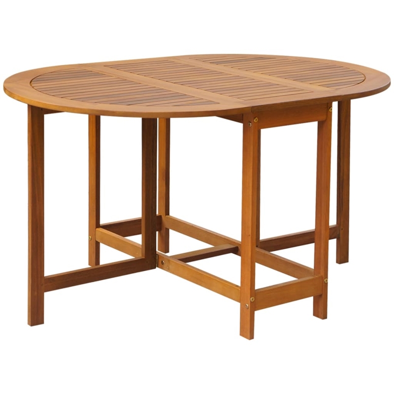 vidaXL Acacia Wood with Oil Finish Outdoor Dining Set in Natural/Brown