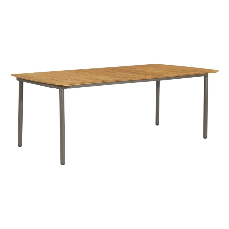 vidaXL Solid Acacia Wood Dining Table in Brown