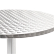 vidaXL Aluminum with Stainless Stee Garden Dining Table in Silver