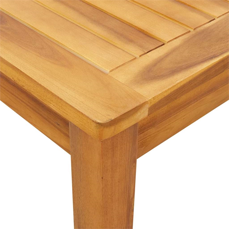 vidaXL Durable Square Dining Table in Rustic