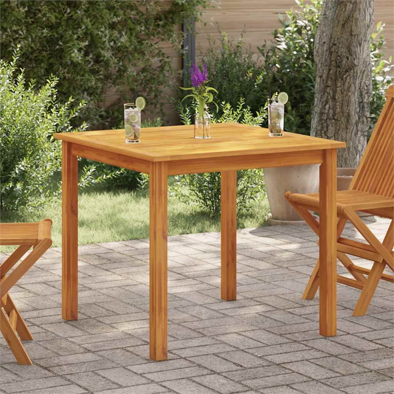 vidaXL Durable Square Dining Table in Rustic