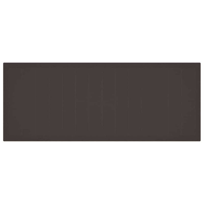 vidaXL Poly Rattan Garden Dining Table in Brown