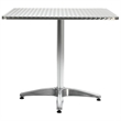 vidaXL Aluminum Garden Dining Table in Silver