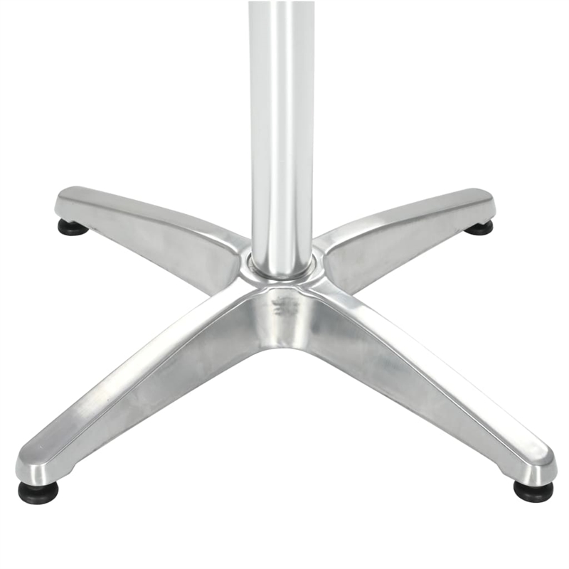 vidaXL Aluminum Garden Dining Table in Silver