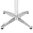 vidaXL Aluminum Garden Dining Table in Silver