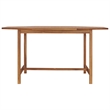 vidaXL Solid Teak Wood Dining Table in Teak Brown