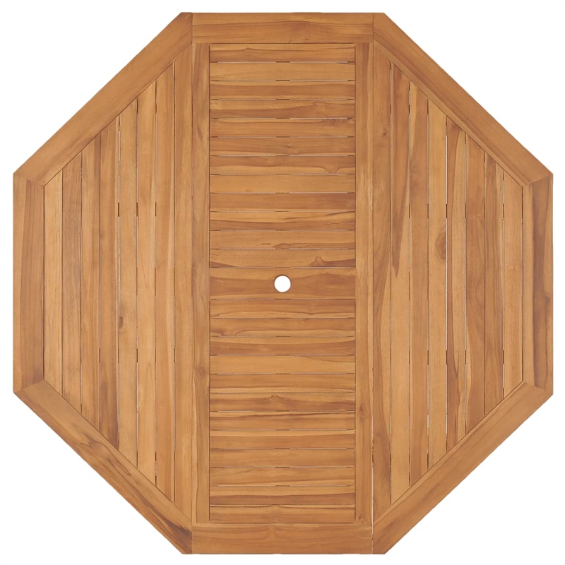 vidaXL Solid Teak Wood Dining Table in Teak Brown