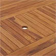 vidaXL Solid Teak Wood Dining Table in Teak Brown