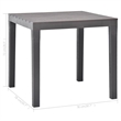vidaXL Plastic Garden Dining Table in Mocha