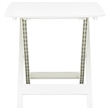 vidaXL Plastic Bistro Style Medium Foldable Garden Dining Table in White