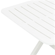 vidaXL Plastic Bistro Style Medium Foldable Garden Dining Table in White