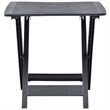 vidaXL Plastic Bistro Style Foldable Garden Dining Table in Anthracite/Gray