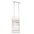vidaXL Solid Pine Wood Medium Outdoor Bar Table in White
