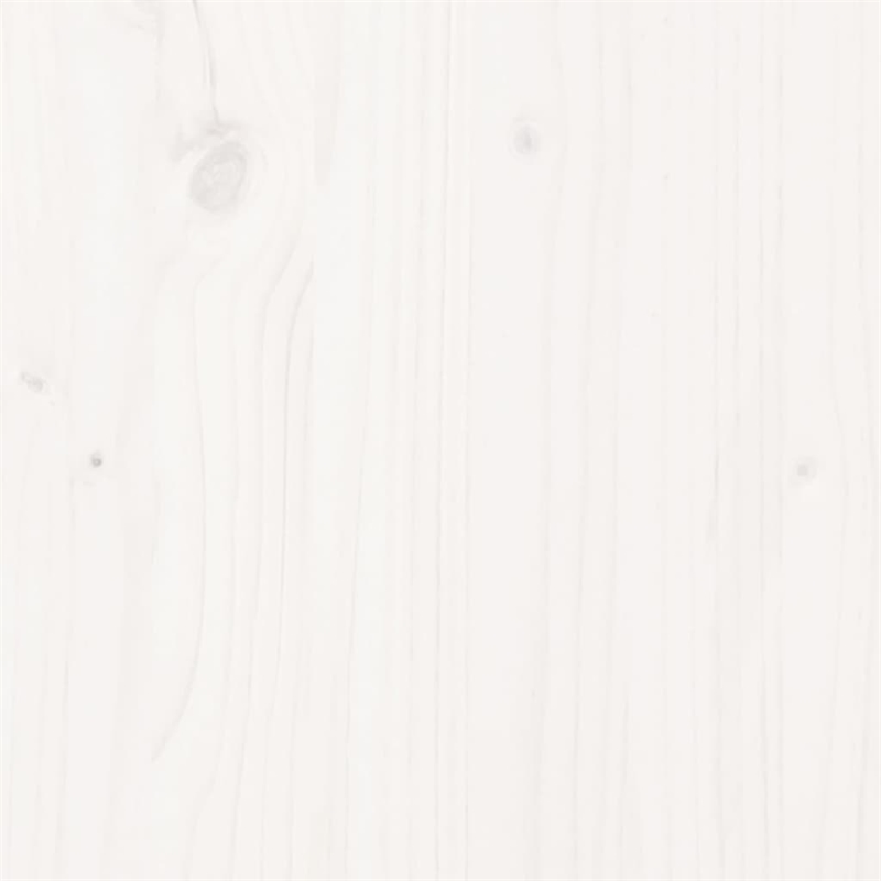 vidaXL Solid Pine Wood Medium Outdoor Bar Table in White