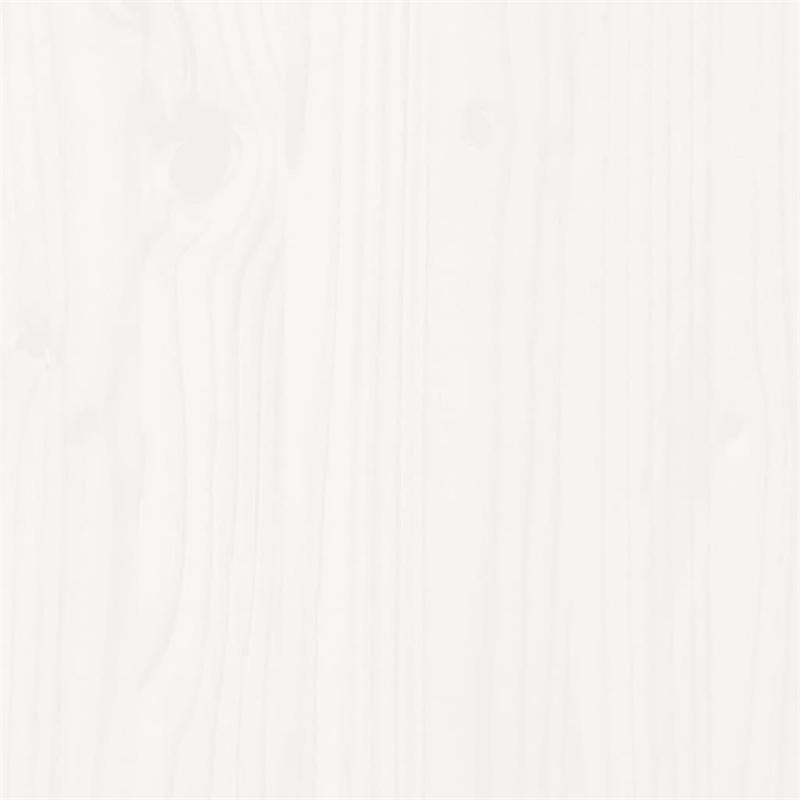 vidaXL Solid Pine Wood Picnic Table in White