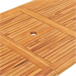 vidaXL Solid Teak Wood Dining Table in Natural/Brown Teak