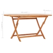 vidaXL Solid Teak Wood Dining Table in Natural/Brown Teak