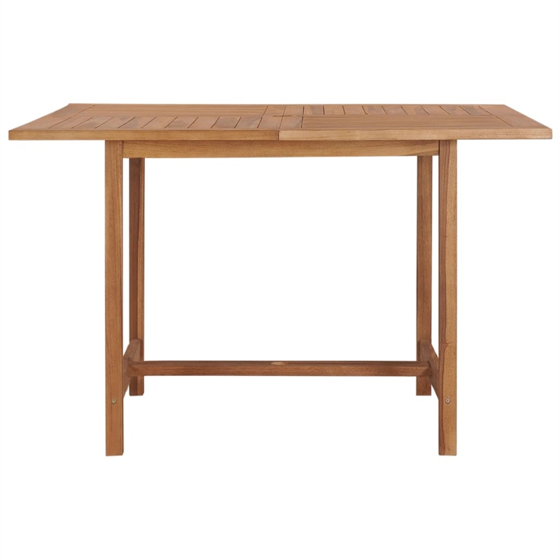 vidaXL Solid Teak Wood Dining Table in Warm Golden Brown
