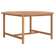 vidaXL Solid Teak Wood Dining Table in Natural/Brown Teak