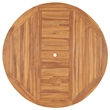 vidaXL Solid Teak Wood Dining Table in Natural/Brown Teak