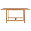 vidaXL Solid Teak Wood Patio Dining Table in Brown