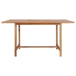 vidaXL Solid Teak Wood Patio Dining Table in Brown