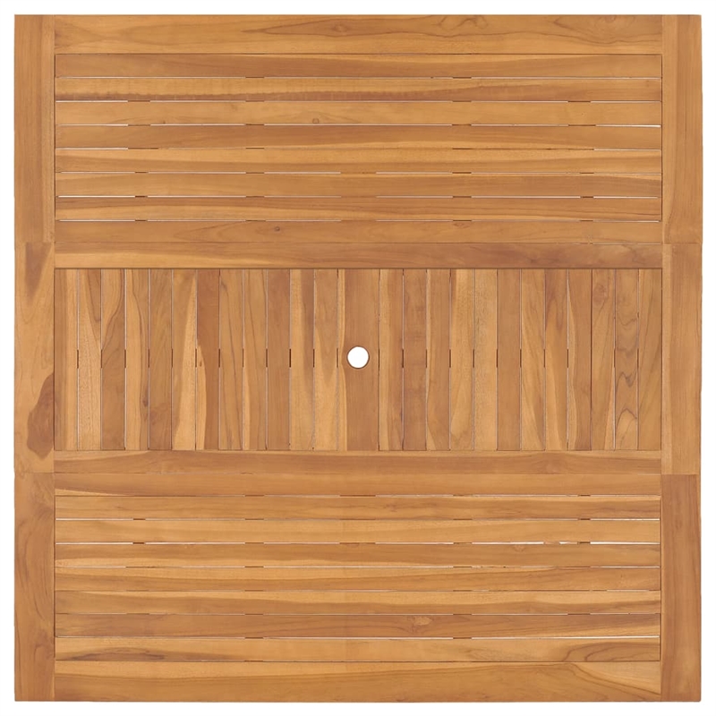 vidaXL Solid Teak Wood Patio Dining Table in Brown