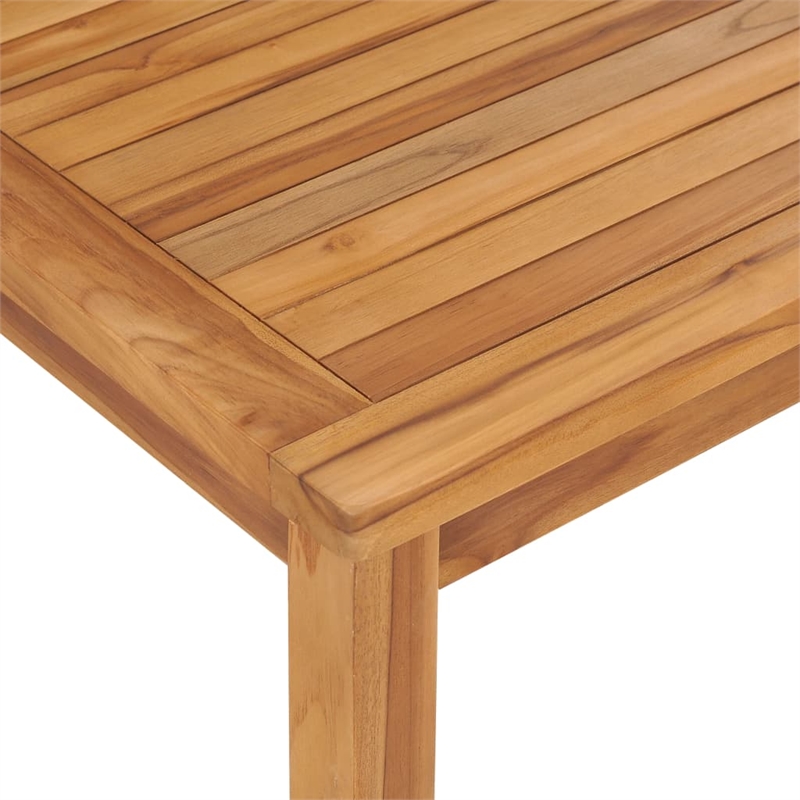vidaXL Solid Teak Wood Patio Dining Table