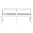 vidaXL Solid Pine Wood Picnic Table in White