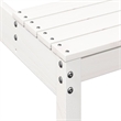 vidaXL Solid Pine Wood Picnic Table in White