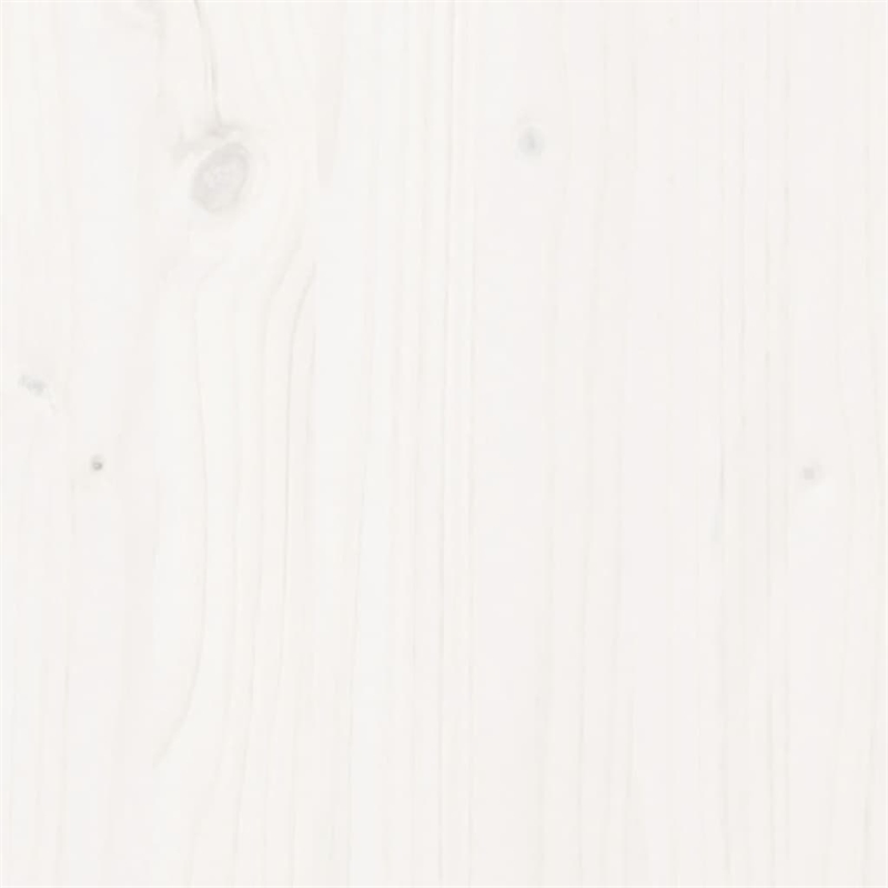 vidaXL Solid Pine Wood Picnic Table in White