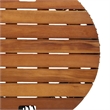 vidaXL PE Rattan 2 Piece Stackable Garden Side Table in Black/Brown