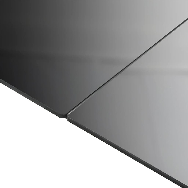 vidaXL Aluminum Garden Dining Table in Black