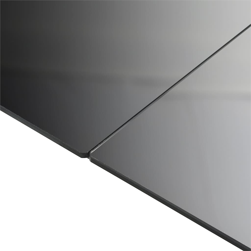 vidaXL Aluminum Garden Dining Table in Black
