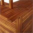 vidaXL Solid Acacia Wood Bar Table in Natural/Brown