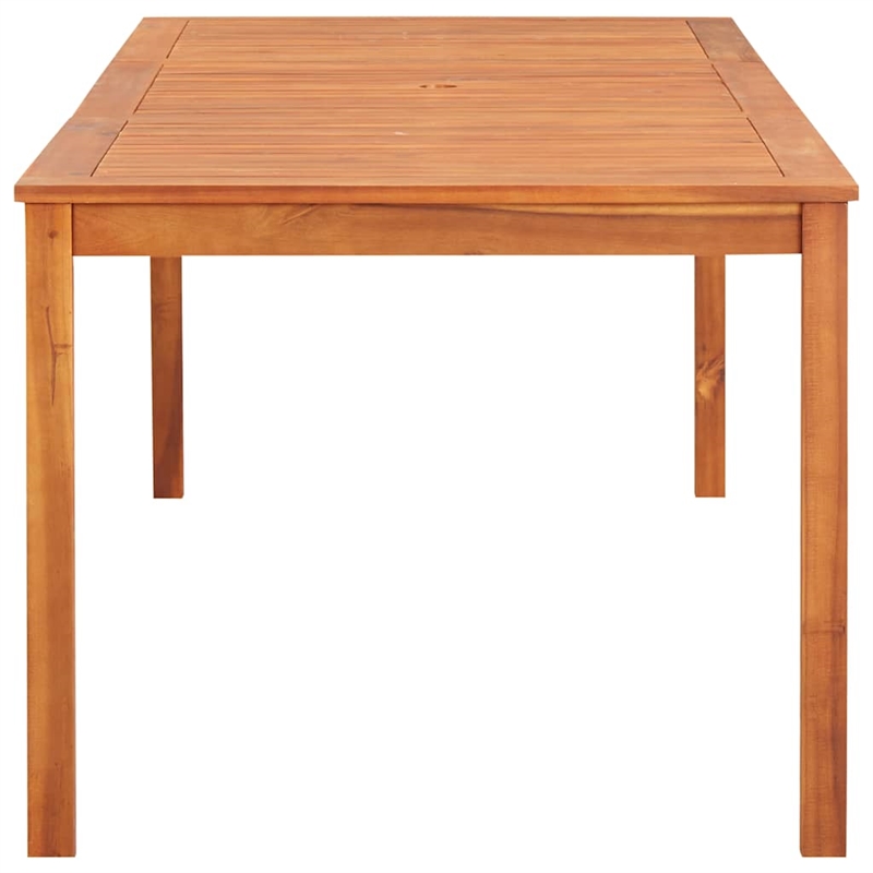 vidaXL Solid Acacia Wood Dining Table in Natural/Brown