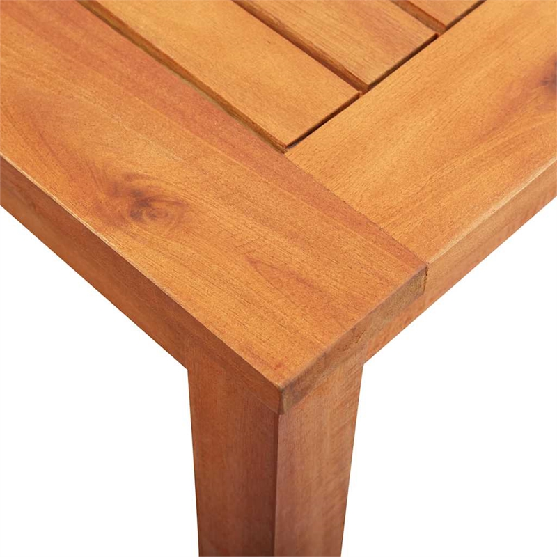 vidaXL Solid Acacia Wood Dining Table in Natural/Brown