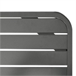vidaXL E Coated Steel Outdoor Dining Table in Dark Gray