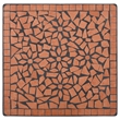 vidaXL Ceramic with Powder Coated Iron Table in Terracotta