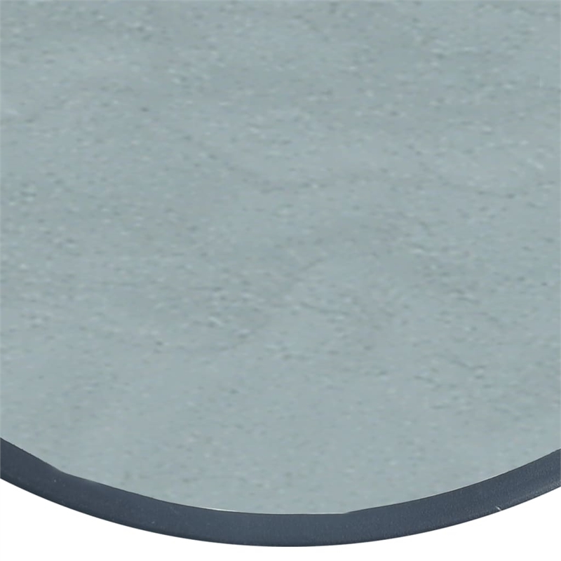 vidaXL Powder Coated Steel Bistro Table in Black and Transparent