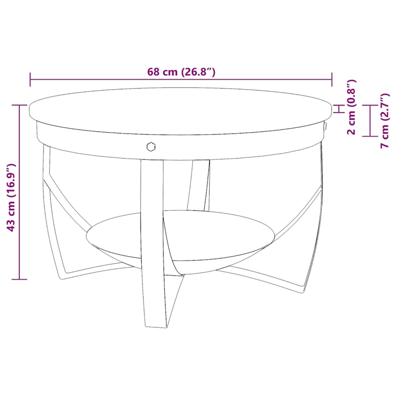 vidaXL 26.8