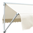 vidaXL Large Foldable Awning with Powder-coated Steel in Cream