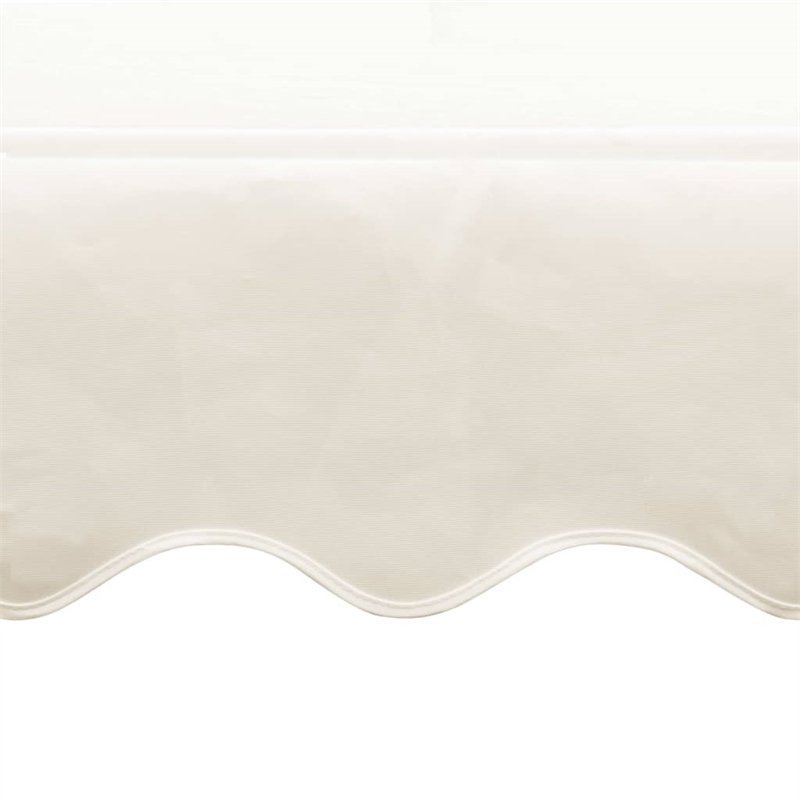 vidaXL Large Foldable Awning with Powder-coated Steel in Cream