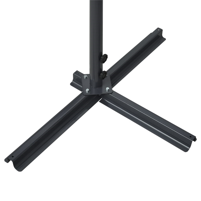 vidaXL Awning with Anthracite Powder-Coated Steel in Dark Grey