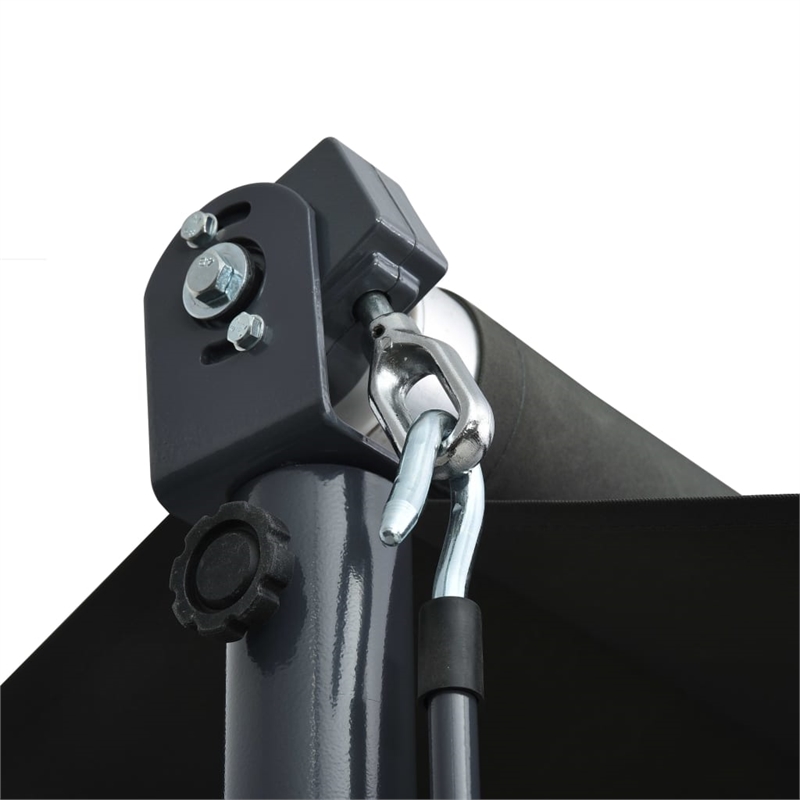 vidaXL Awning with Anthracite Powder-Coated Steel in Dark Grey