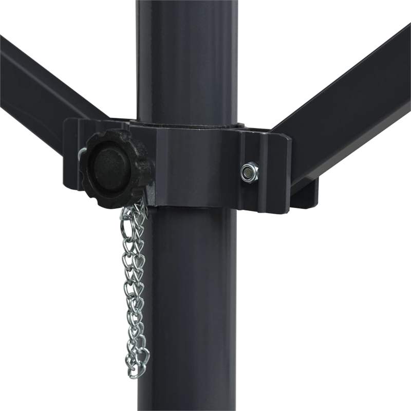 vidaXL Awning with Anthracite Powder-Coated Steel in Dark Grey