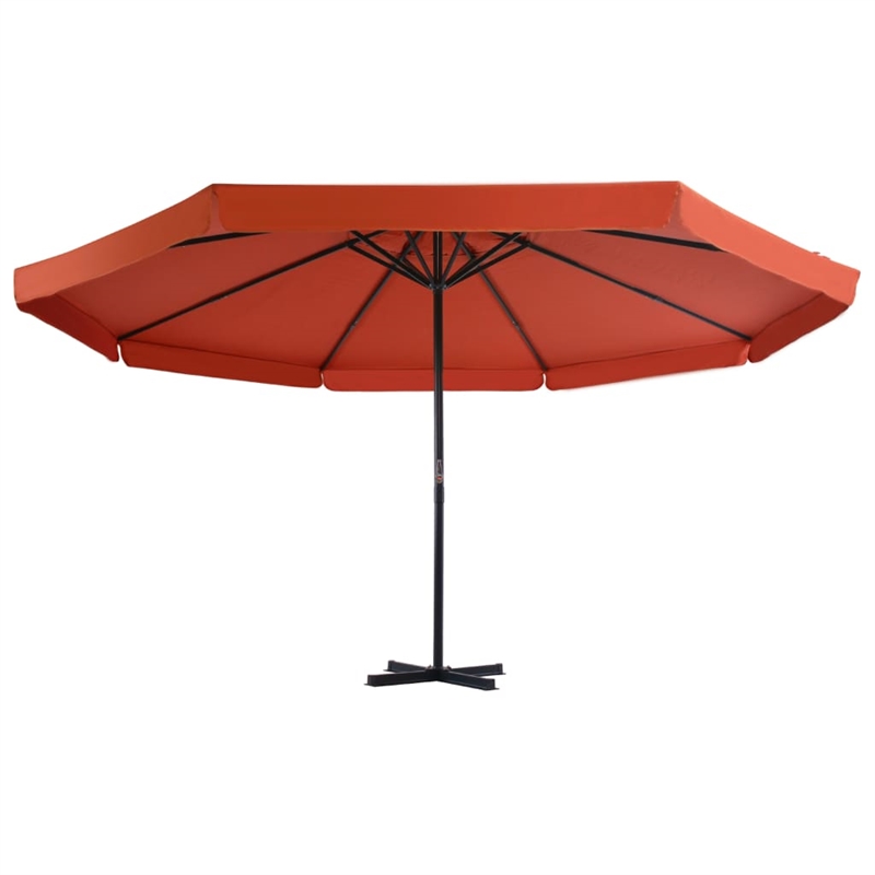 vidaXL Aluminum Garden Parasol in Terracotta