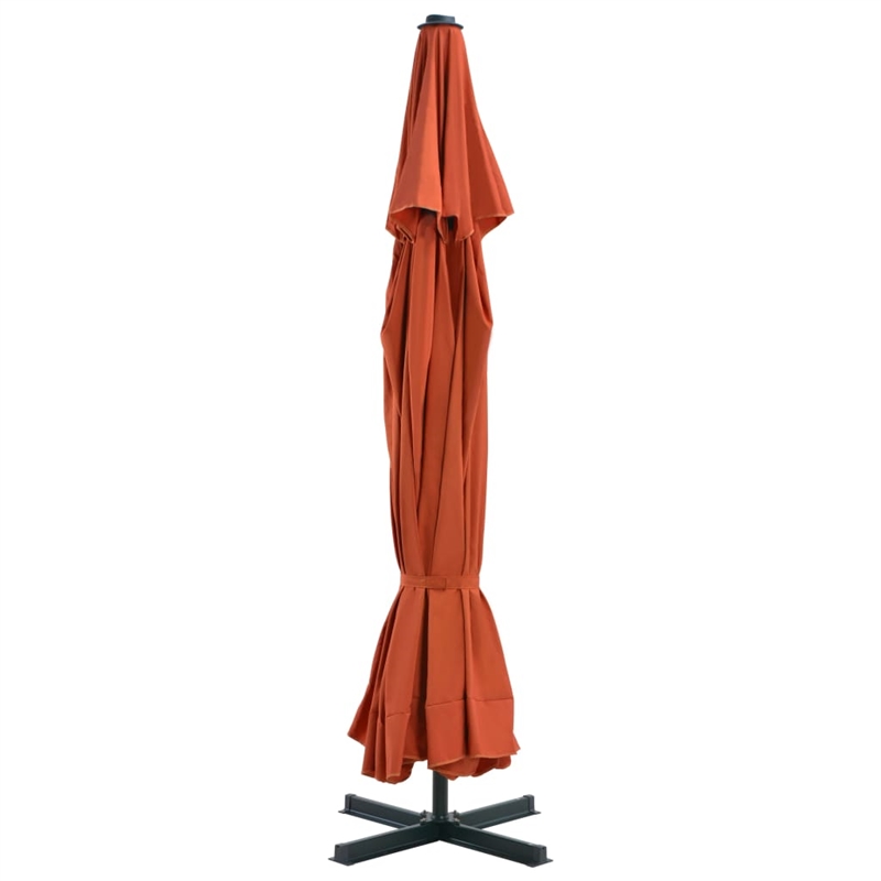 vidaXL Aluminum Garden Parasol in Terracotta