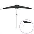 vidaXL Aluminum Balcony Parasol in Black